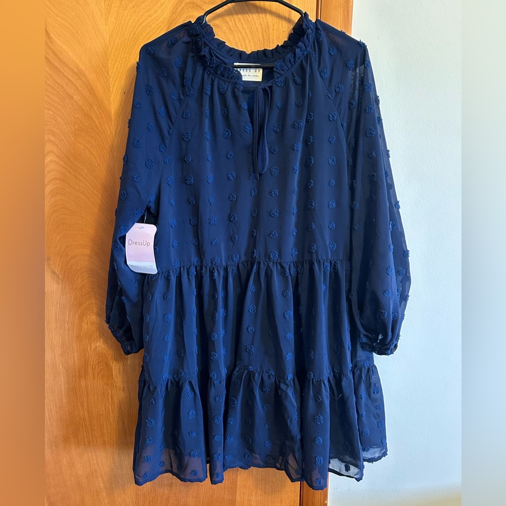 Elegant Navy Blue Dress